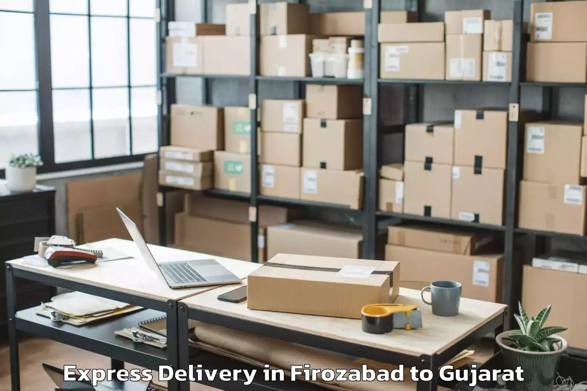 Reliable Firozabad to Changa Express Delivery